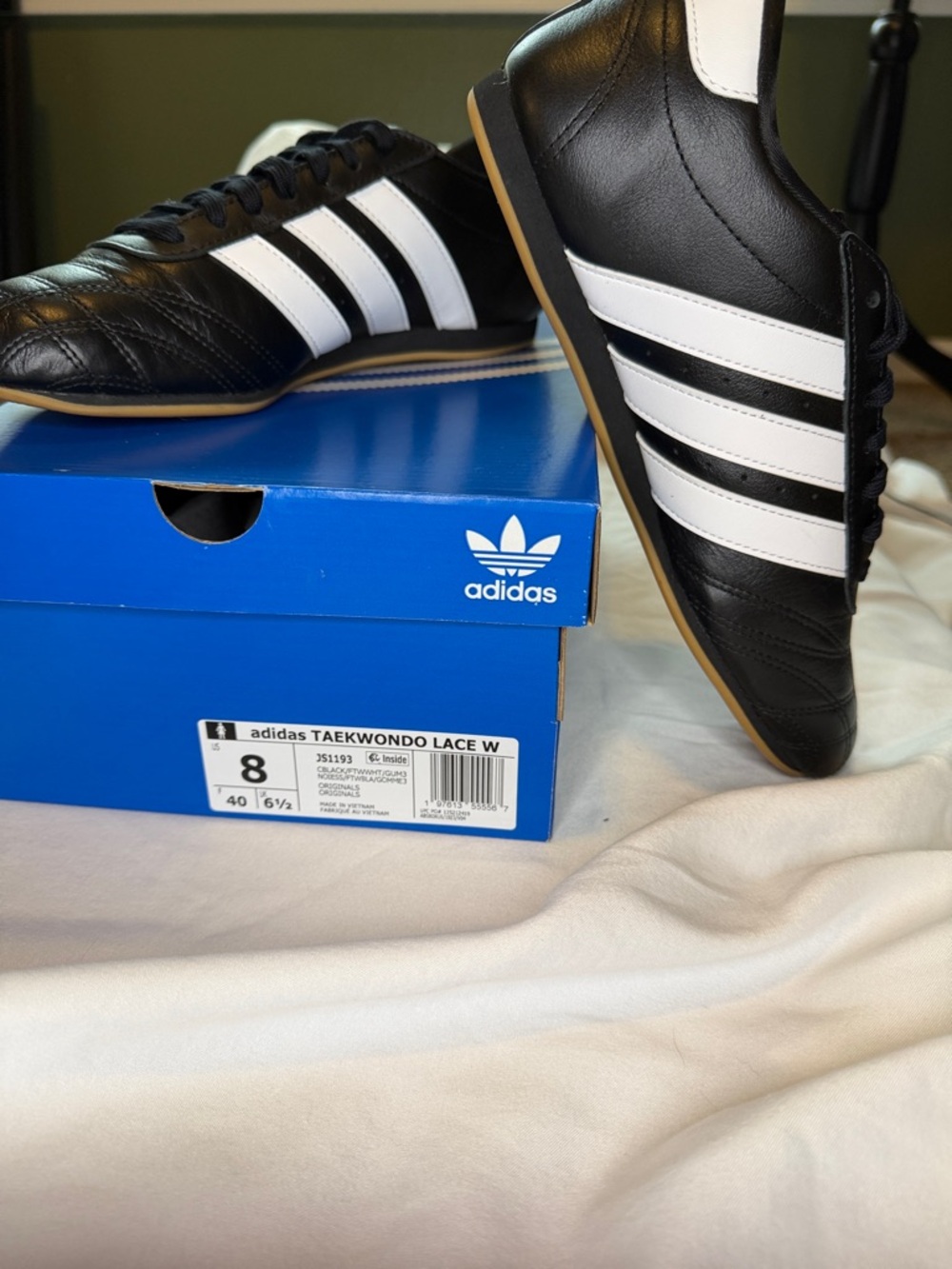 adidas Black & White Taekwondo Lace-Up Women's Trainers